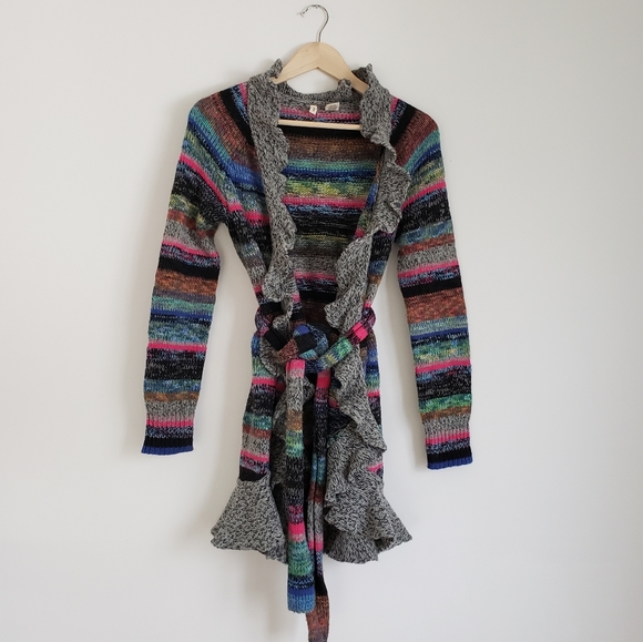 Anthropologie Sweaters - Anthropologie Moth Splash of Color Wool Cardigan
